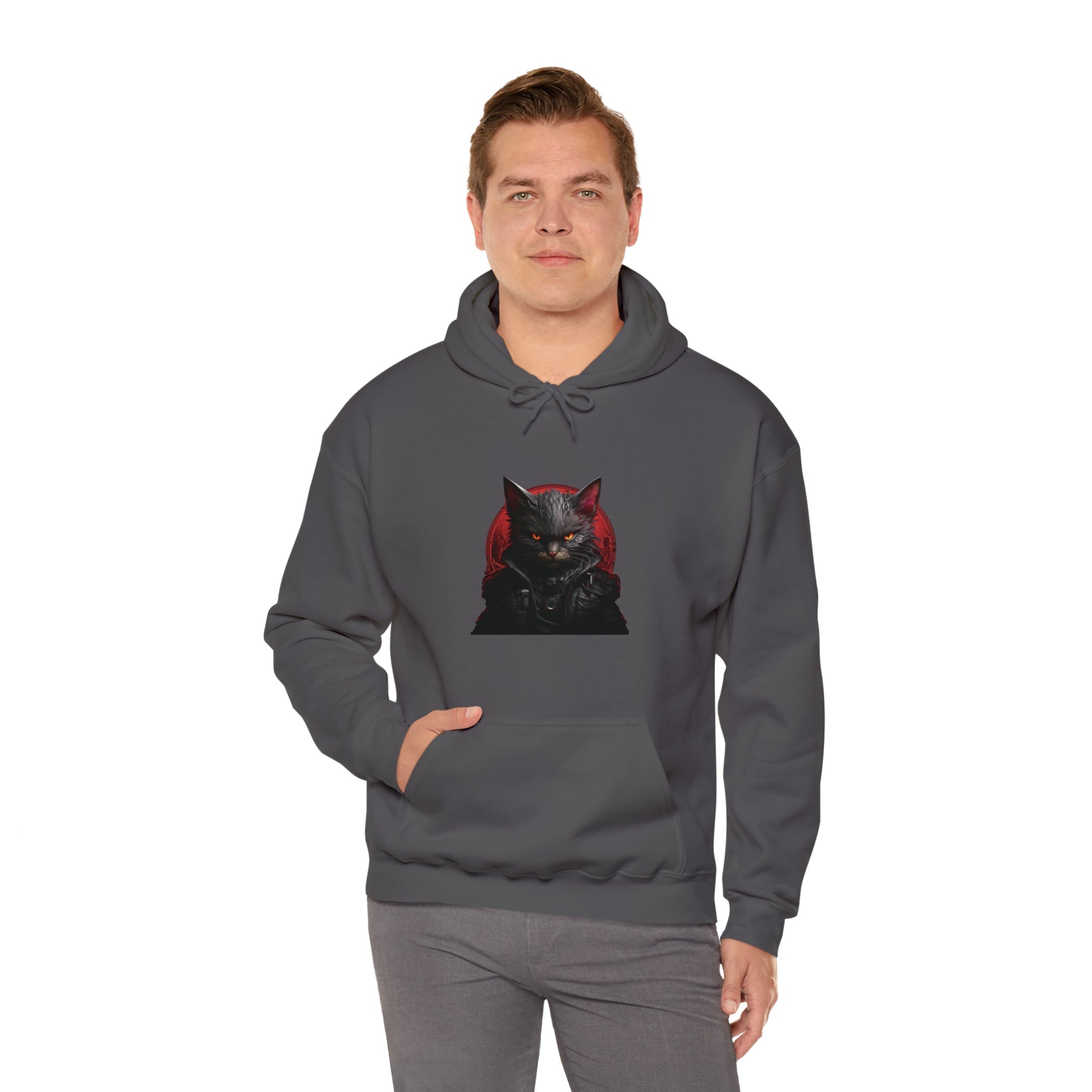 Angry Cat Hooded Sweatshirt - Kaysmar