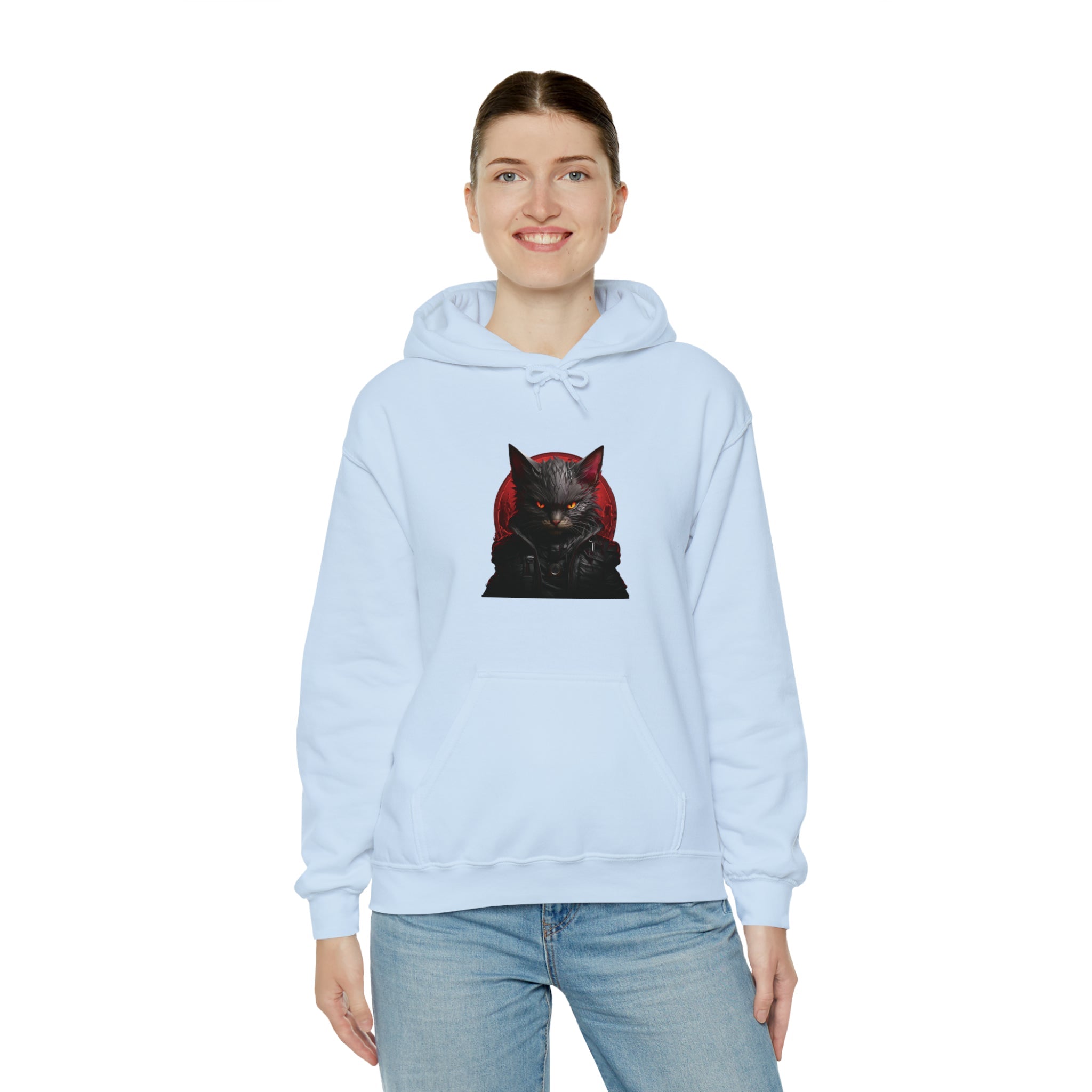 Angry Cat Hooded Sweatshirt - Kaysmar