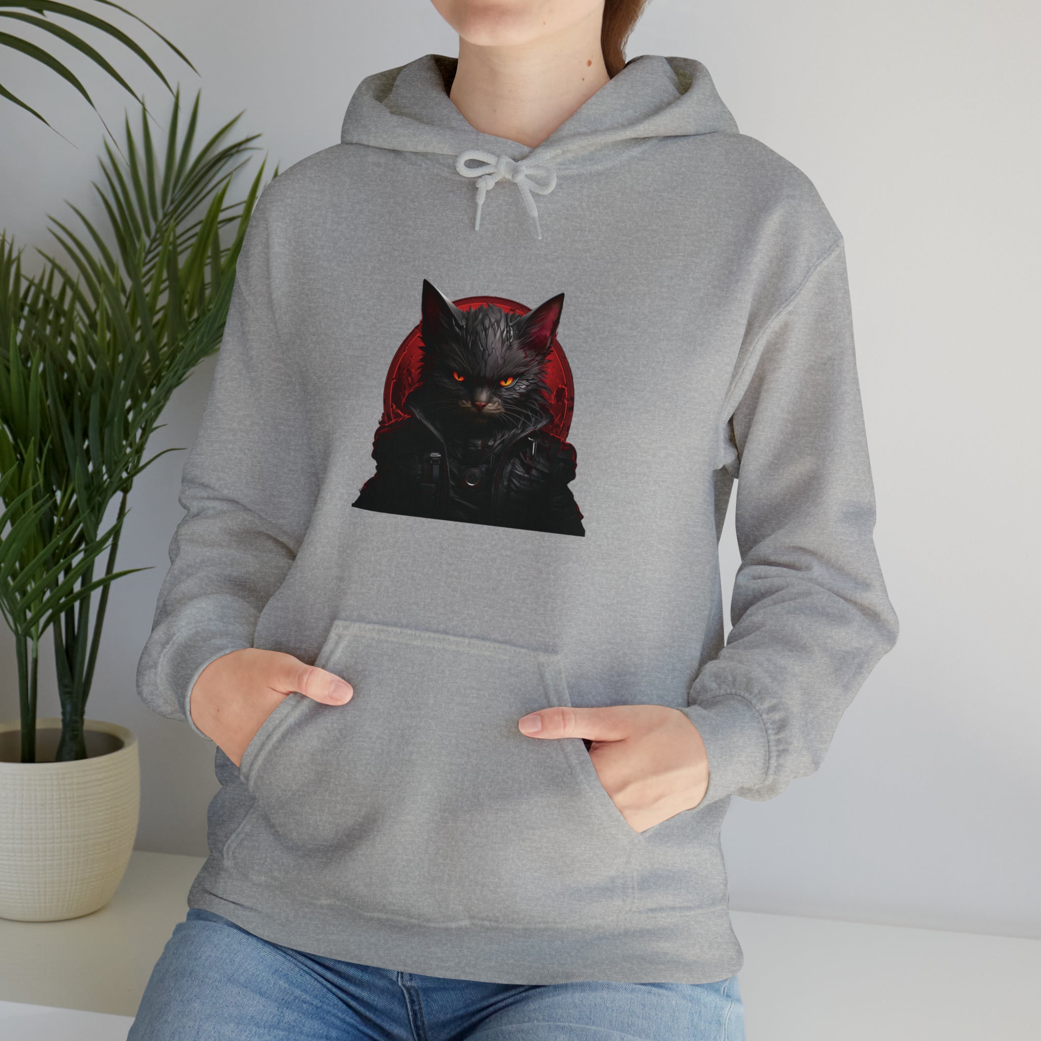 Angry Cat Hooded Sweatshirt - Kaysmar