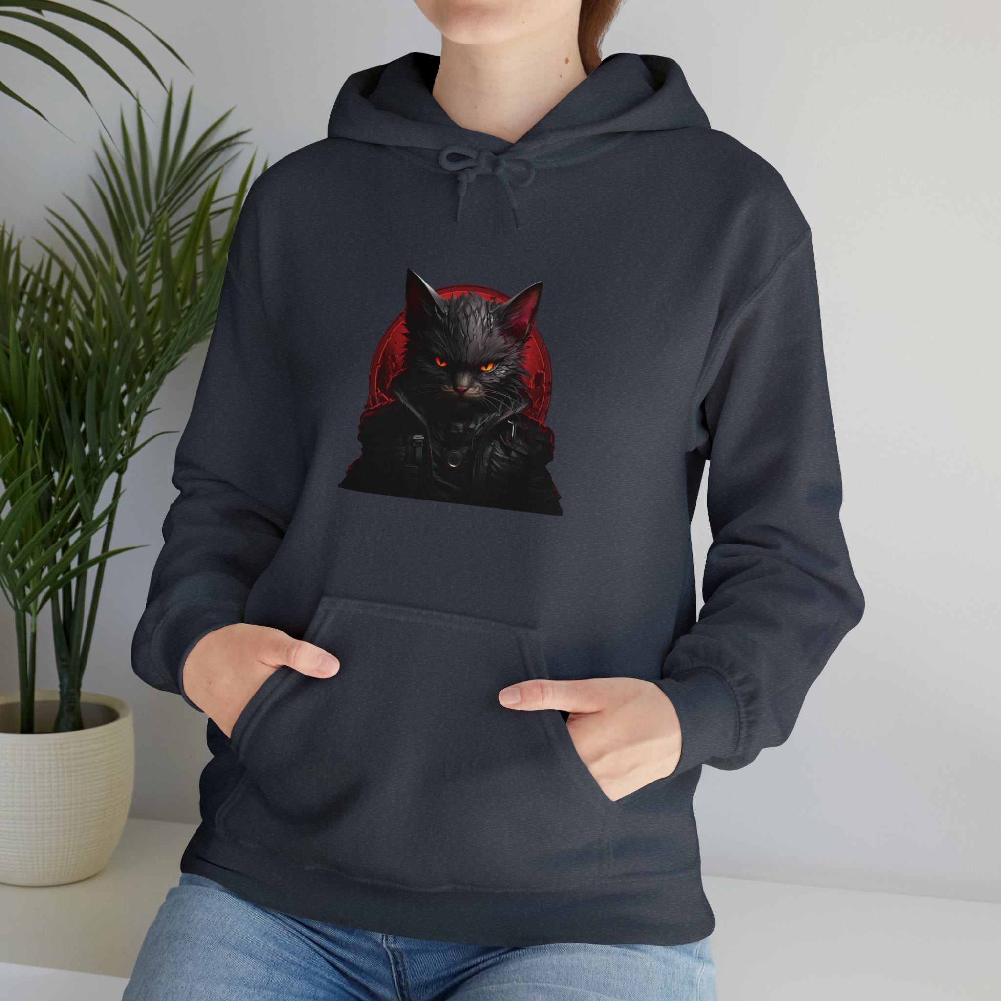 Angry Cat Hooded Sweatshirt - Kaysmar