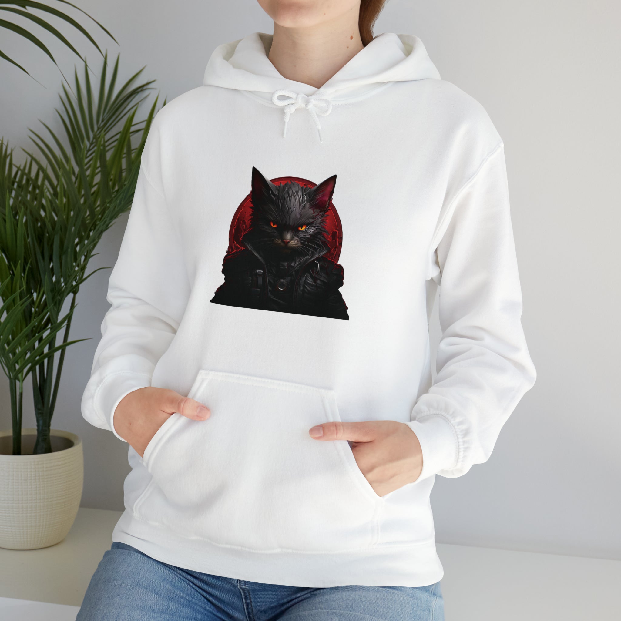 Angry Cat Hooded Sweatshirt - Kaysmar