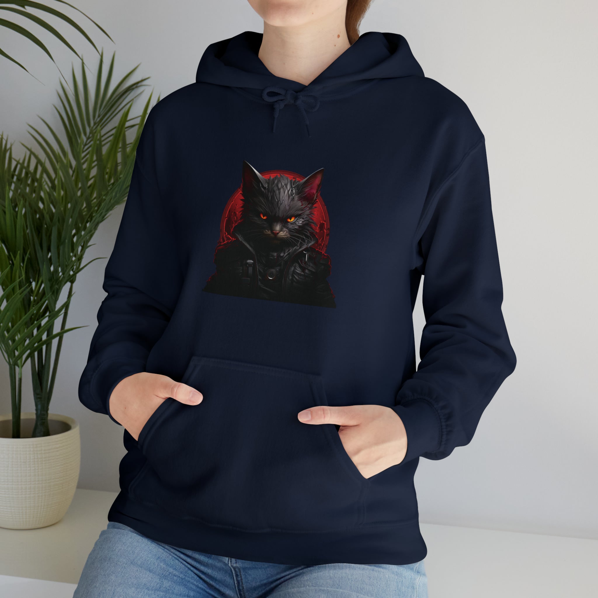 Angry Cat Hooded Sweatshirt - Kaysmar