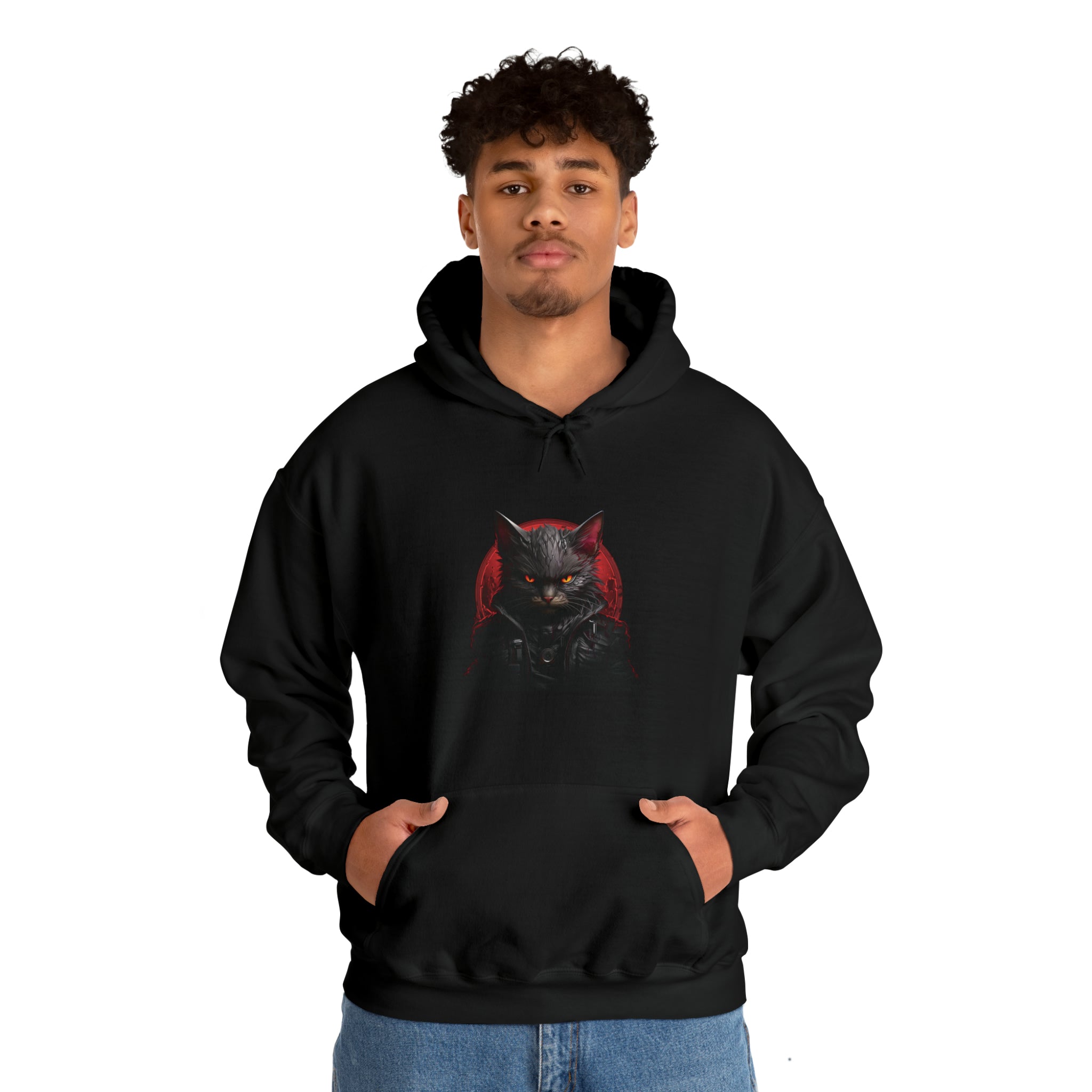 Angry Cat Hooded Sweatshirt - Kaysmar