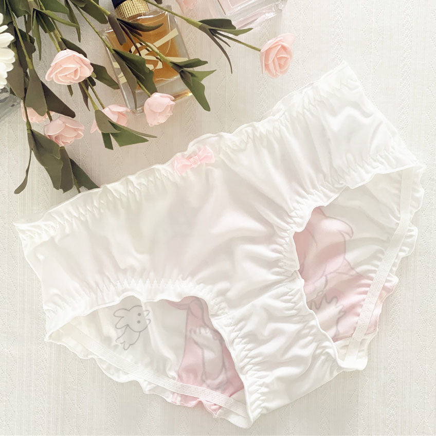 Anime White Ruffle Panties