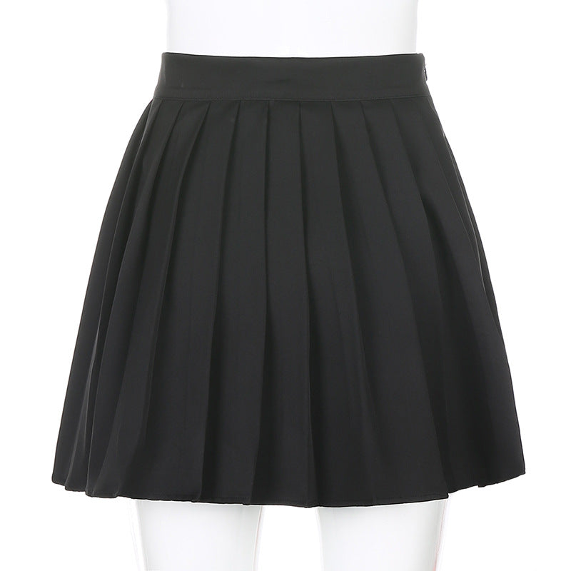 High Waist Pleated Skirt