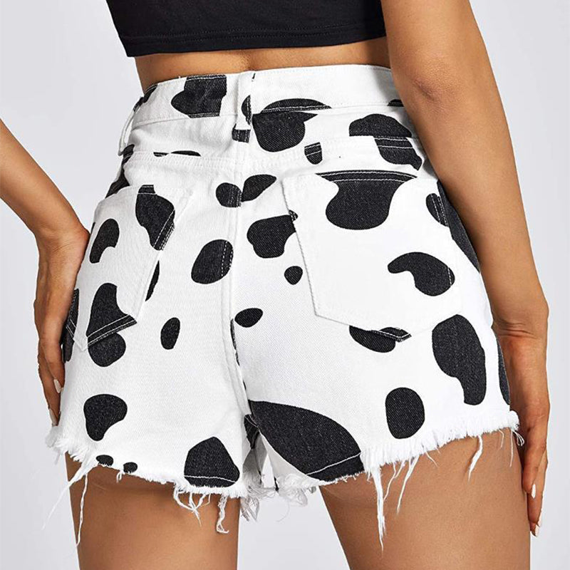 Cow Print Shorts