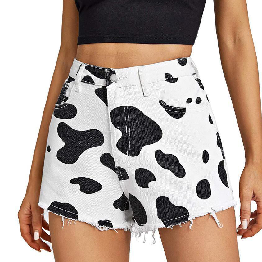 Cow Print Shorts