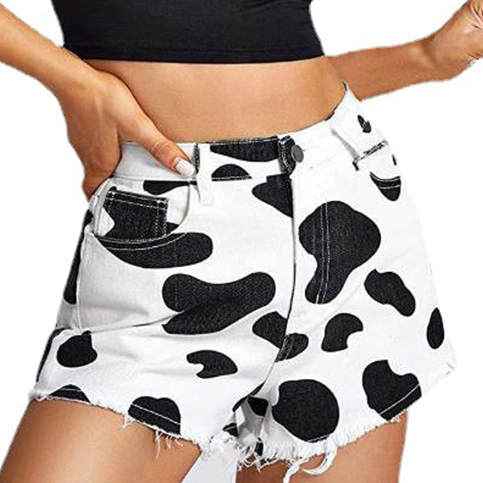 Cow Print Shorts