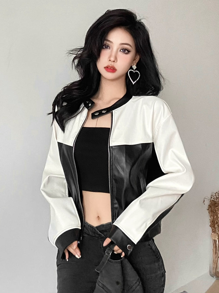 Black And White Street Style Jacket