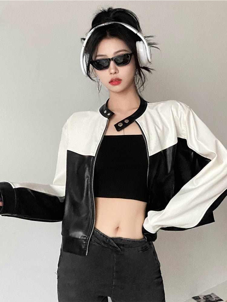 Black And White Street Style Jacket - Kaysmar