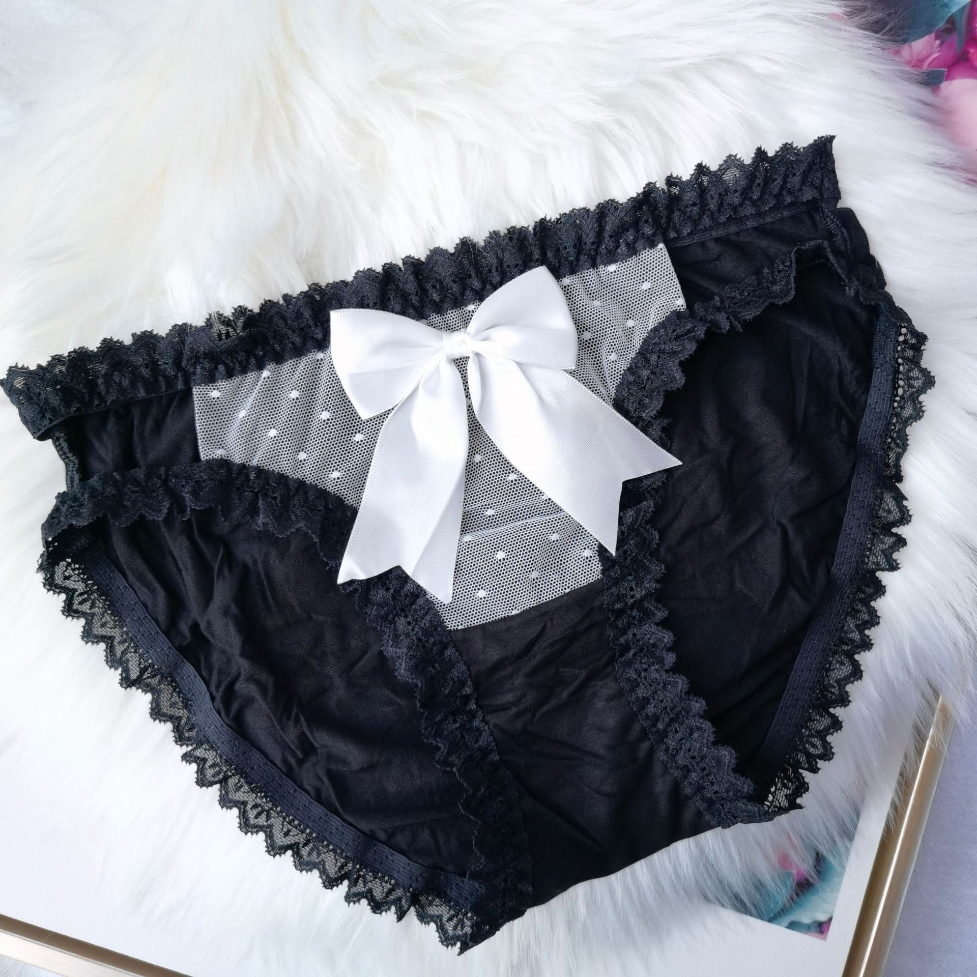 Black Anime Maid Panties