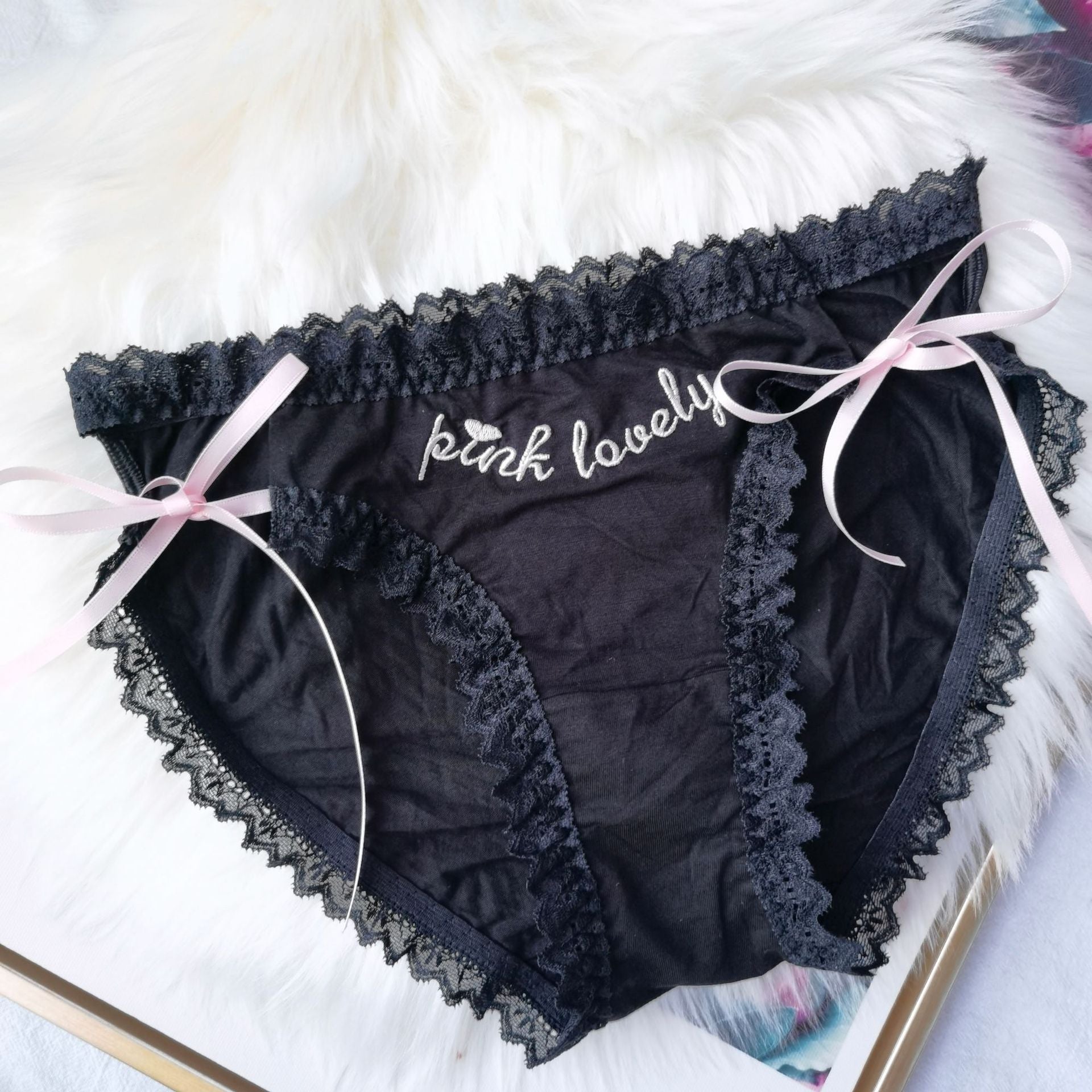 Black Anime Maid Panties