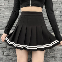 Femboy Pleated Skirt With Stripes