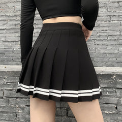 Femboy Pleated Skirt With Stripes