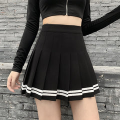 Femboy Pleated Skirt With Stripes