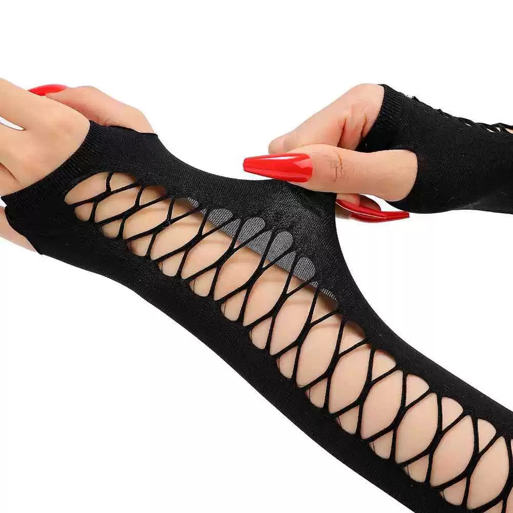 Black Goth Arm Warmers