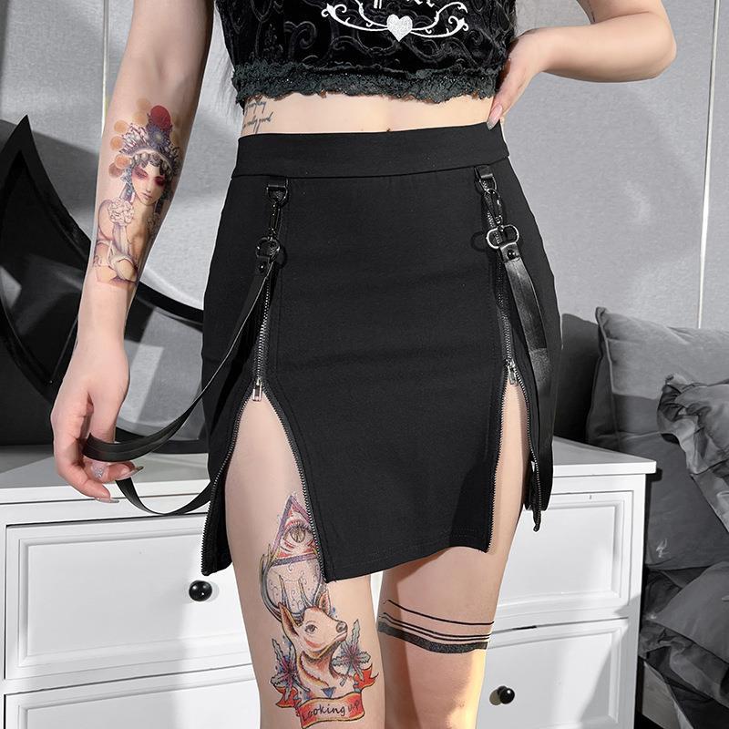 Black Gothic Short Skirt