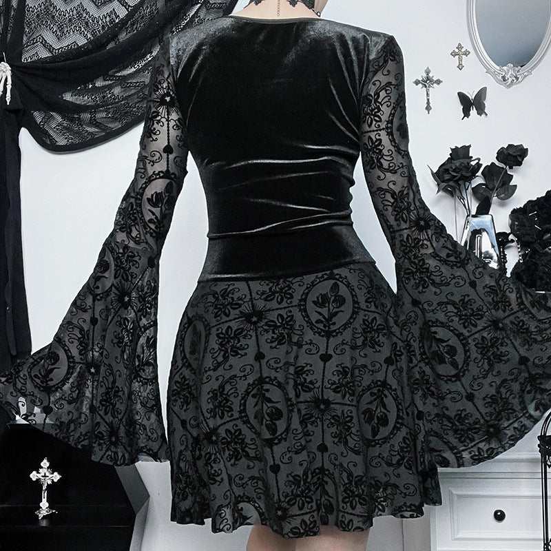 Gothic Style Dress Long Sleeve