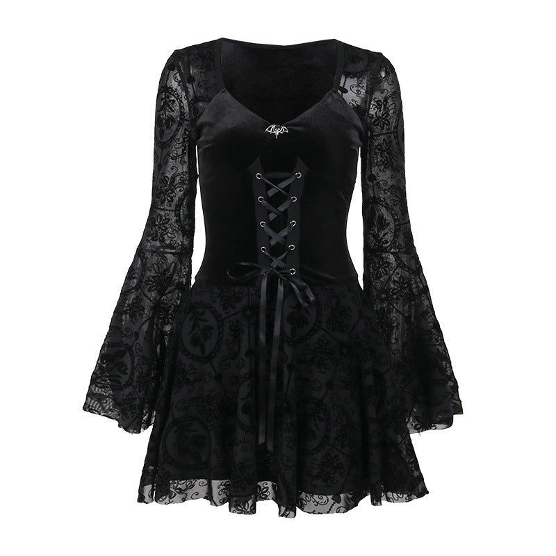 Gothic Style Dress Long Sleeve