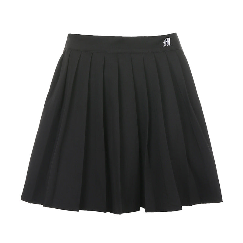 High Waist Pleated Skirt