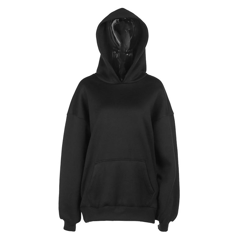 Black Oversize Gothic Hoodie