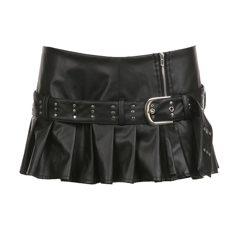 Black Punk Mini Skirt