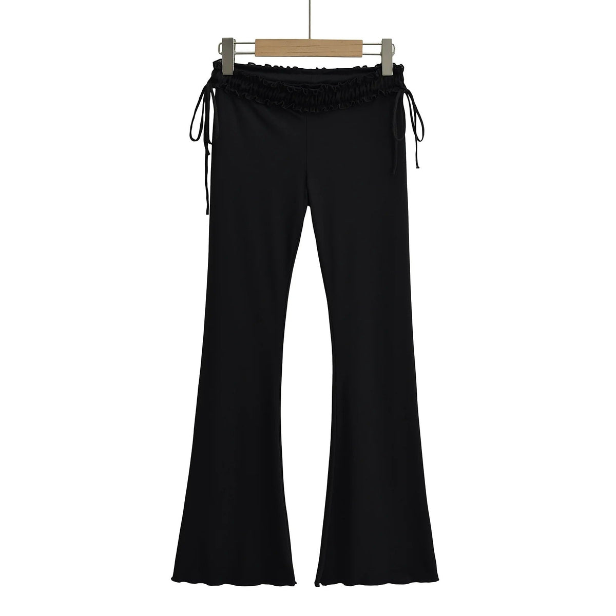 Ruffle Low Waisted Flare Pants