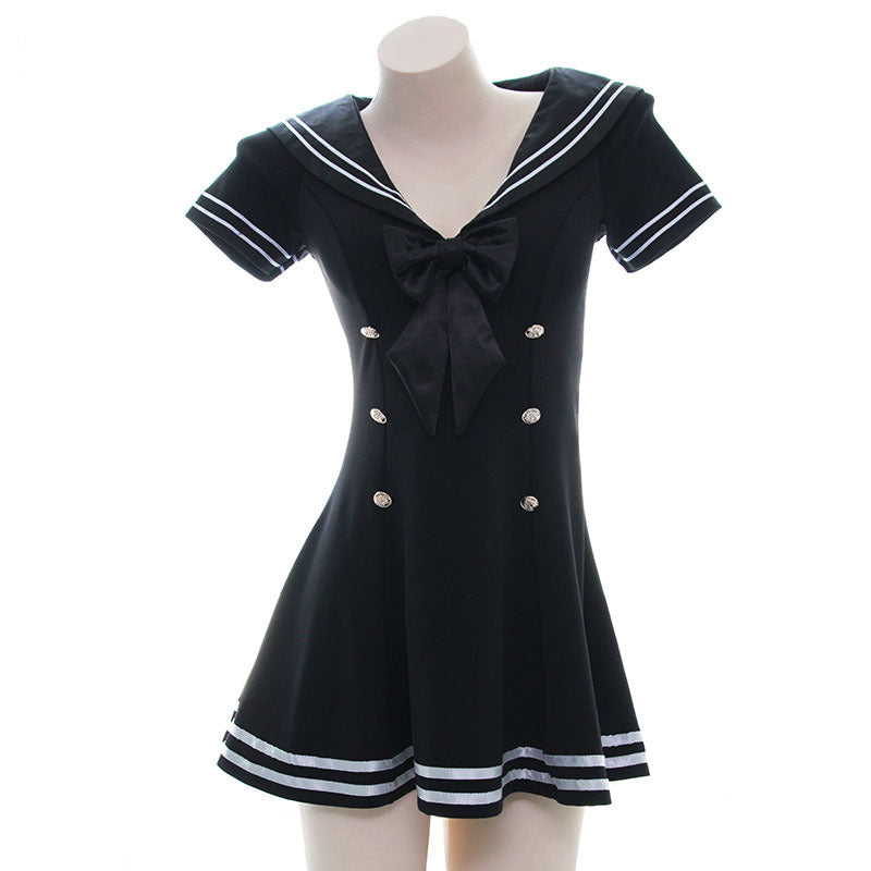 Black Sailor Lingerie Dress