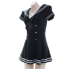 Black Sailor Lingerie Dress