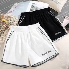 Black Shorts With White Stripe