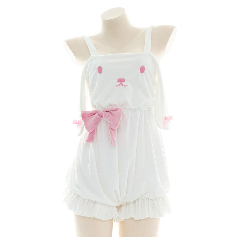 Bow Tie Cute Bunny Backless Lingerie