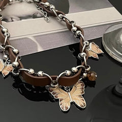 Brown Butterfly Choker