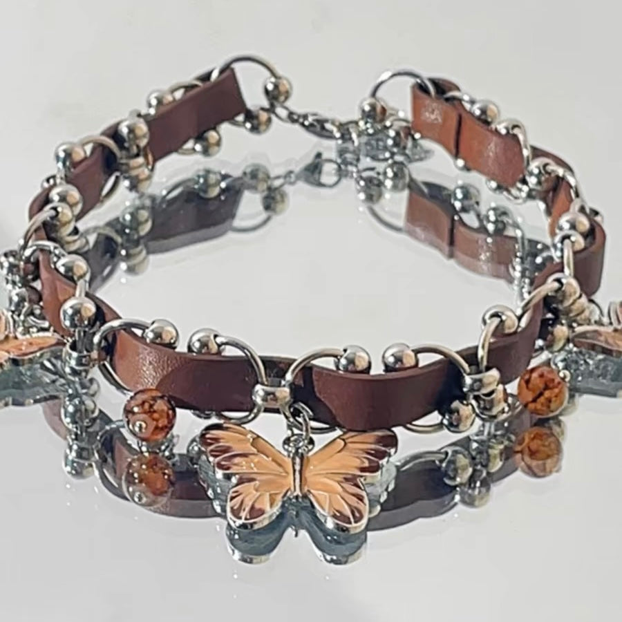 Brown Butterfly Choker