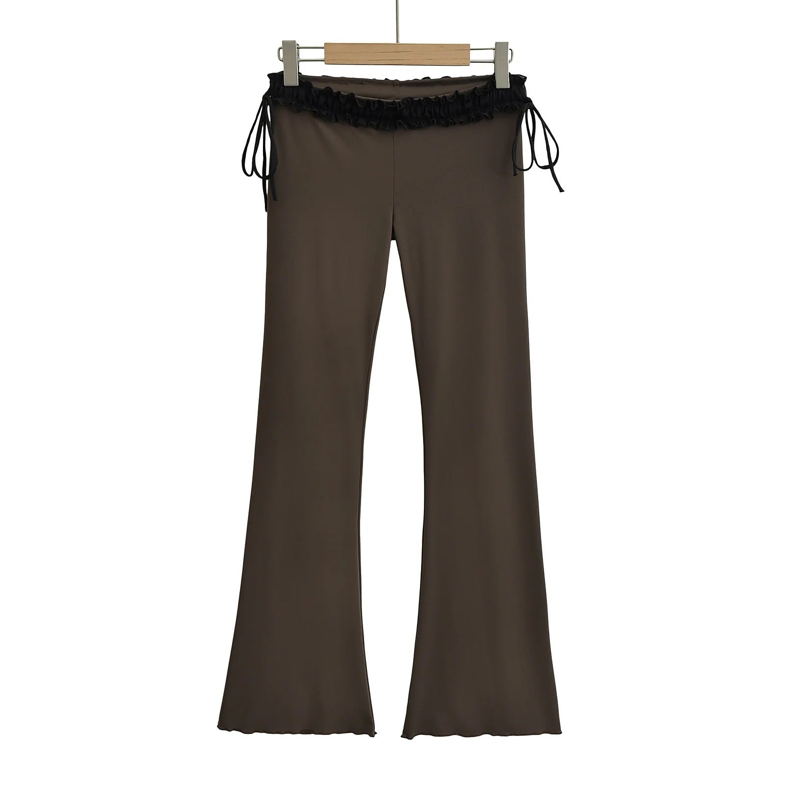 Ruffle Low Waisted Flare Pants