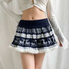 Christmas Kawaii Mini Skirt