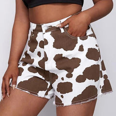 Cow Print Shorts