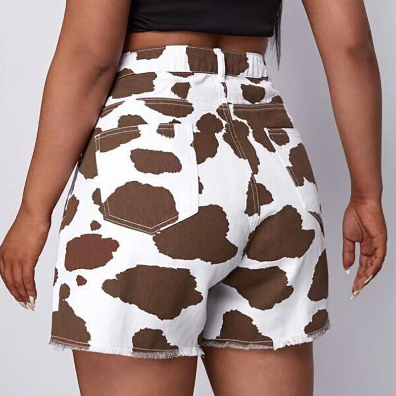 Cow Print Shorts