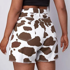 Cow Print Shorts