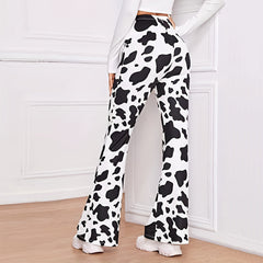 Cow Print Flare Pant