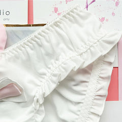 Cute Ruffle Panties With Bunny Ears