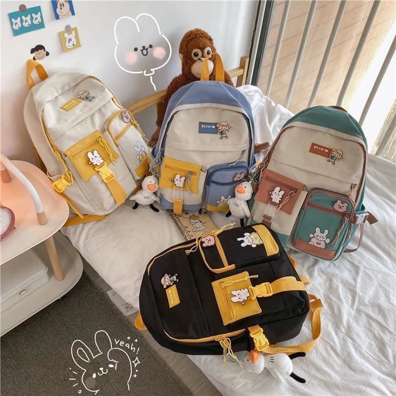 Duck Cute School Backpack