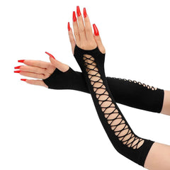 Black Goth Arm Warmers