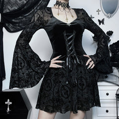 Gothic Style Dress Long Sleeve