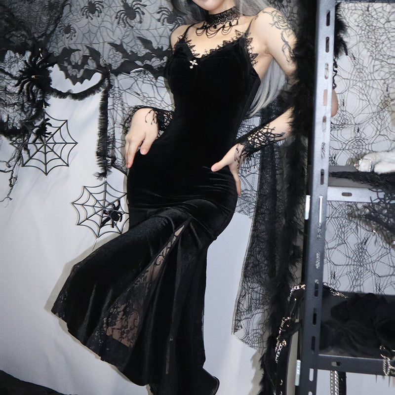 Black Mermaid Gothic Sundress