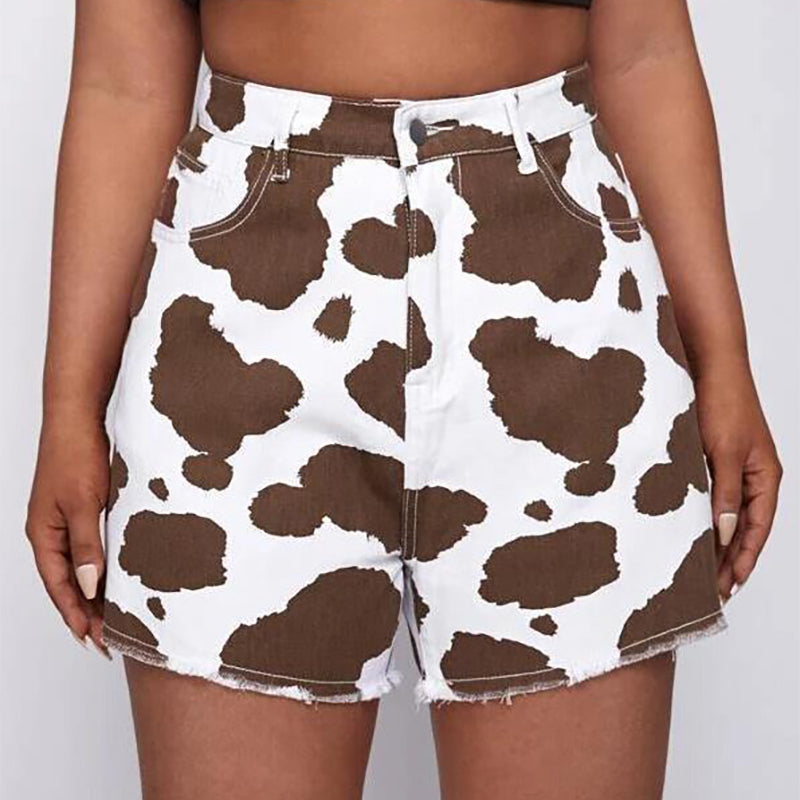 Cow Print Shorts