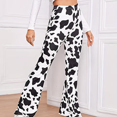 Cow Print Flare Pant