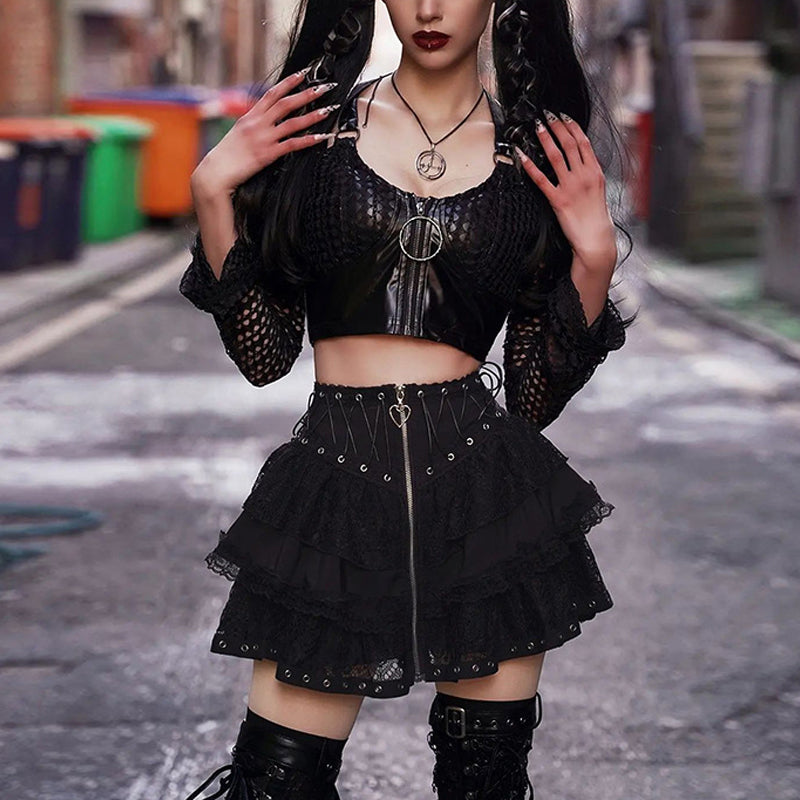 Goth Short Skirt