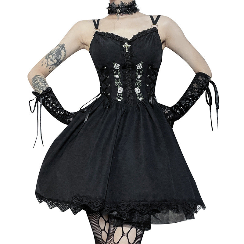 Gothic Black Sundress