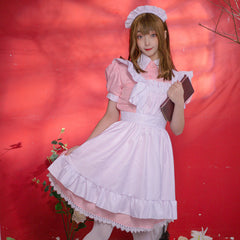 Pink Maid Dress Cosplay