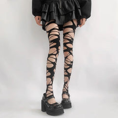 Gothic Ripped Pantyhose